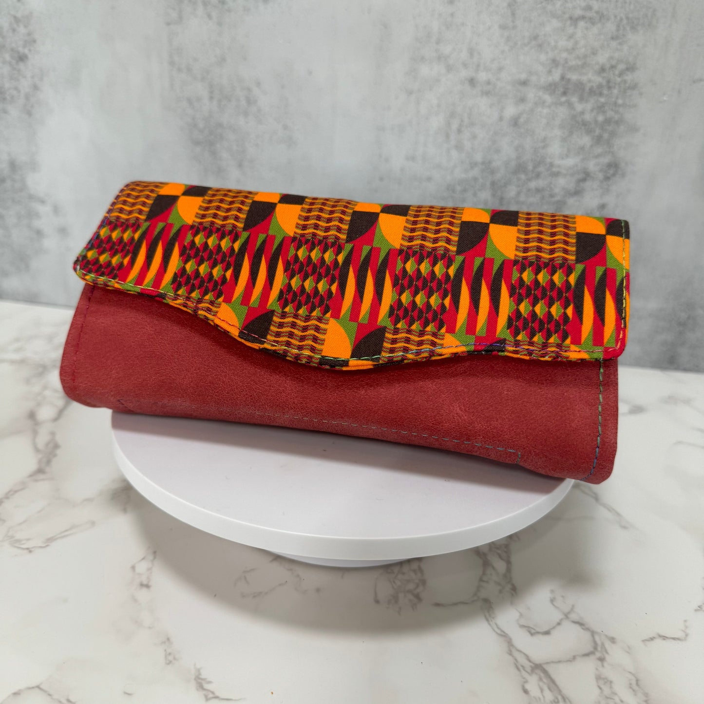 Small zippered wallet with charm