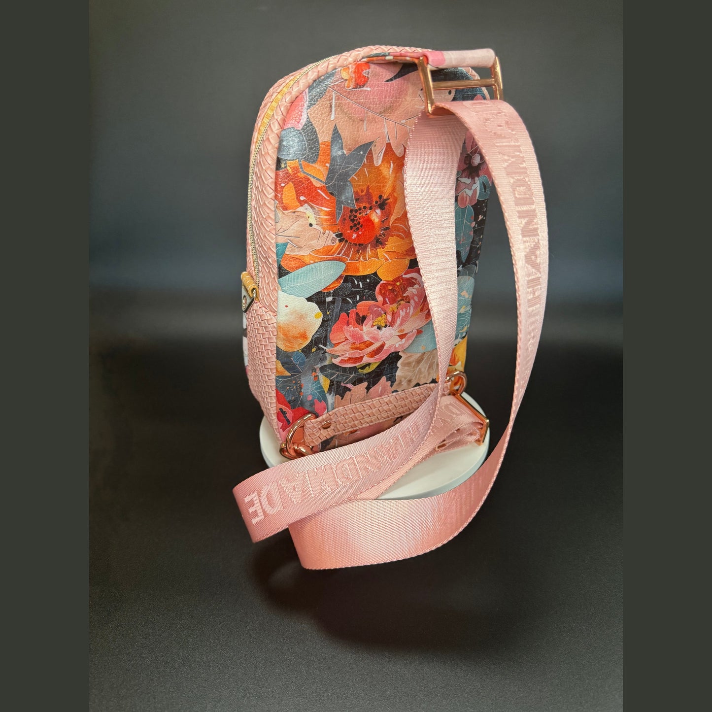 Rose gold sling purse for women