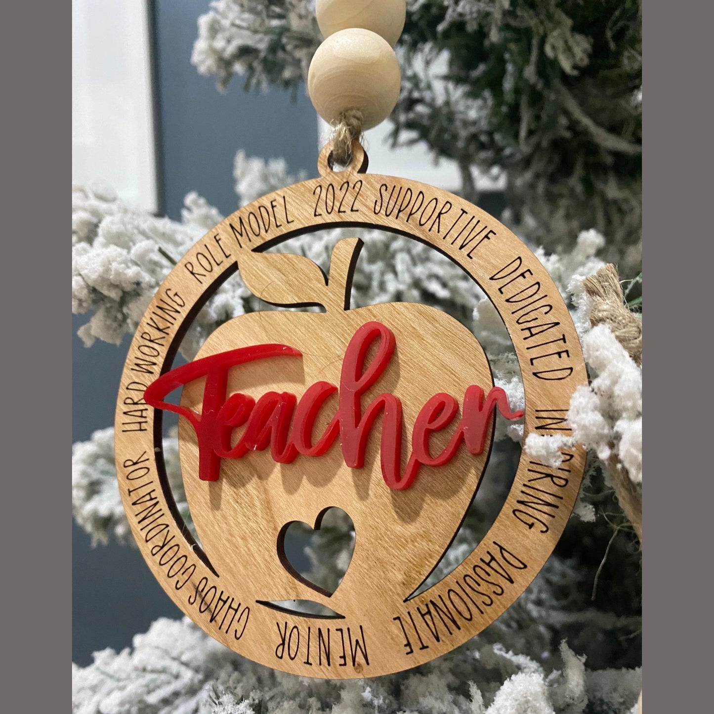 Personalized wooden teacher gift