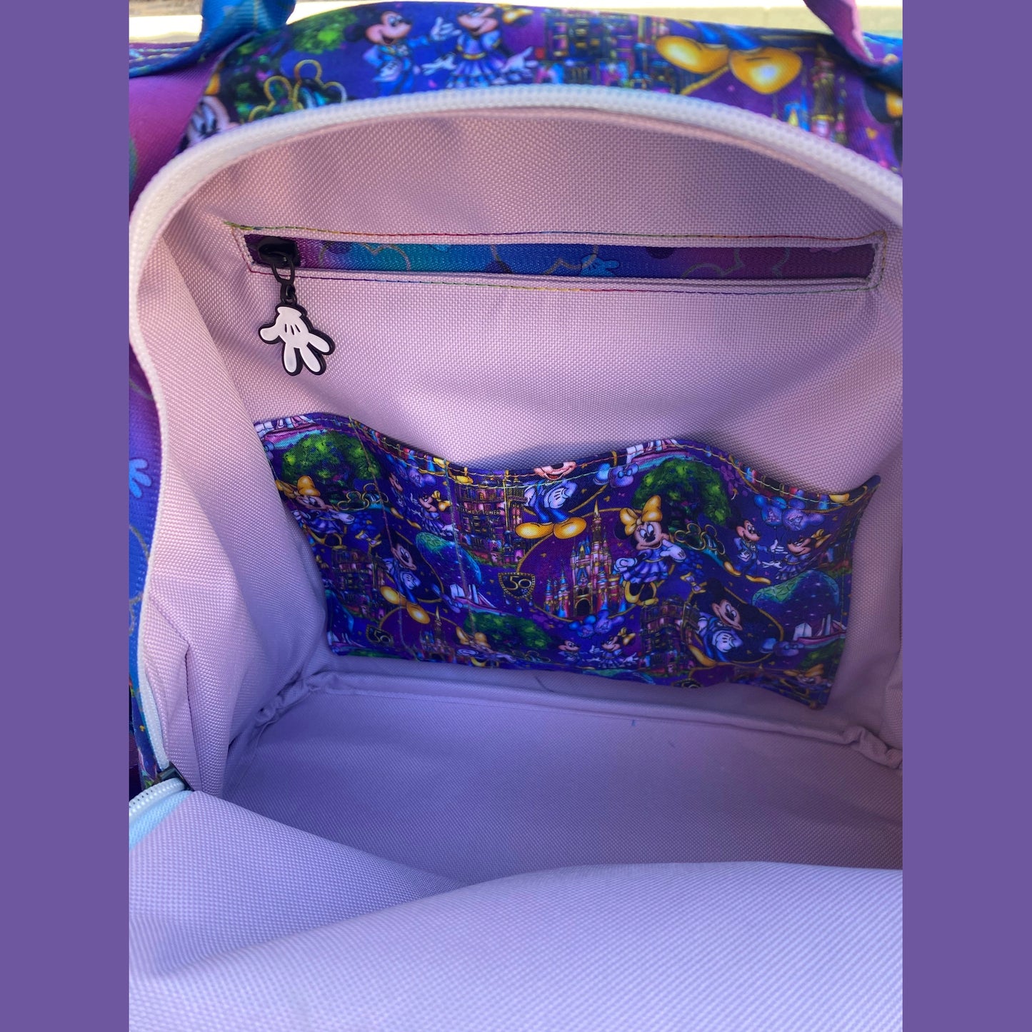 Castle-themed secure backpack