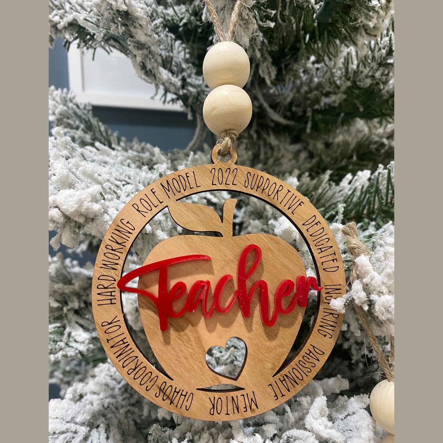 Personalized wooden teacher gift