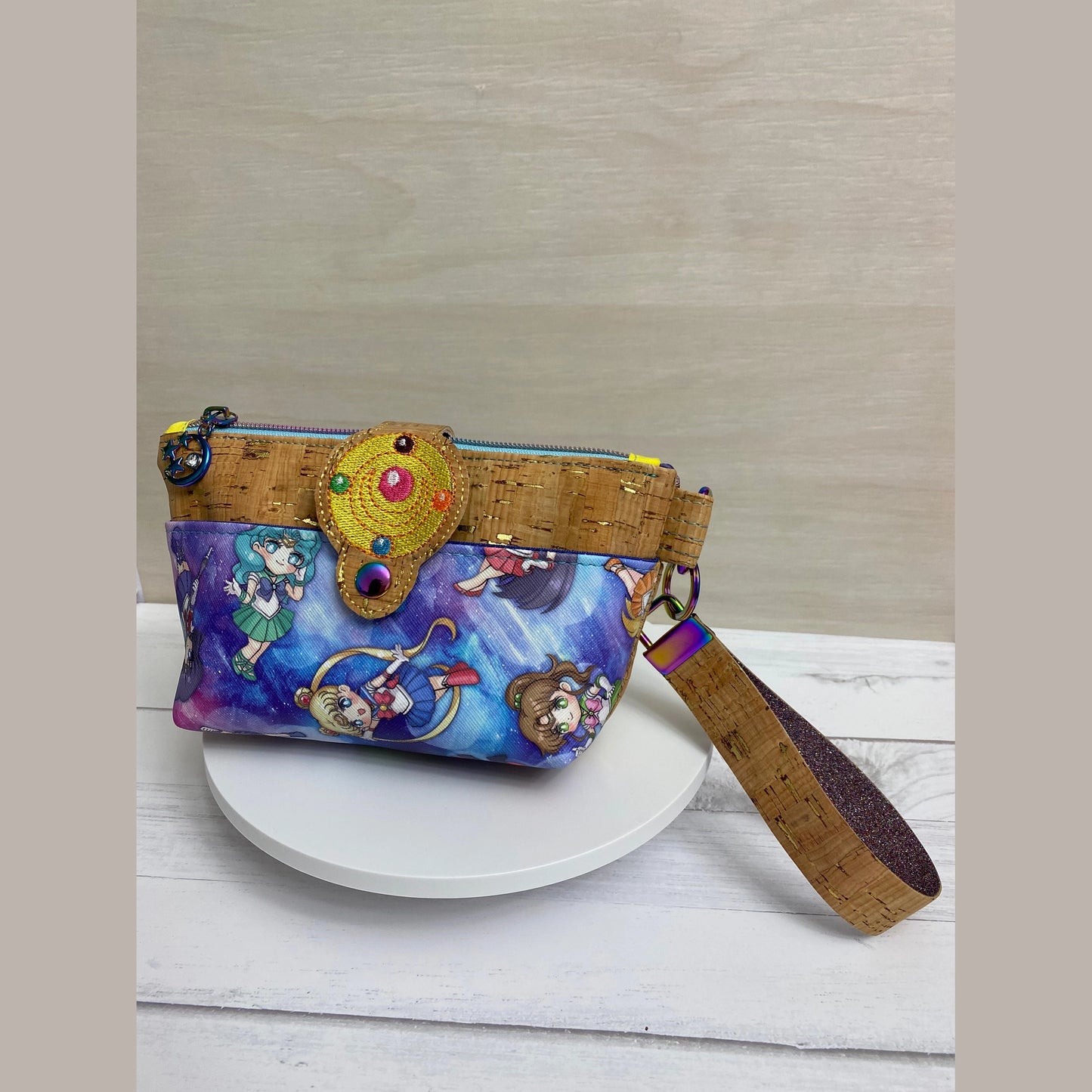 Tab-closure anime treat pouch