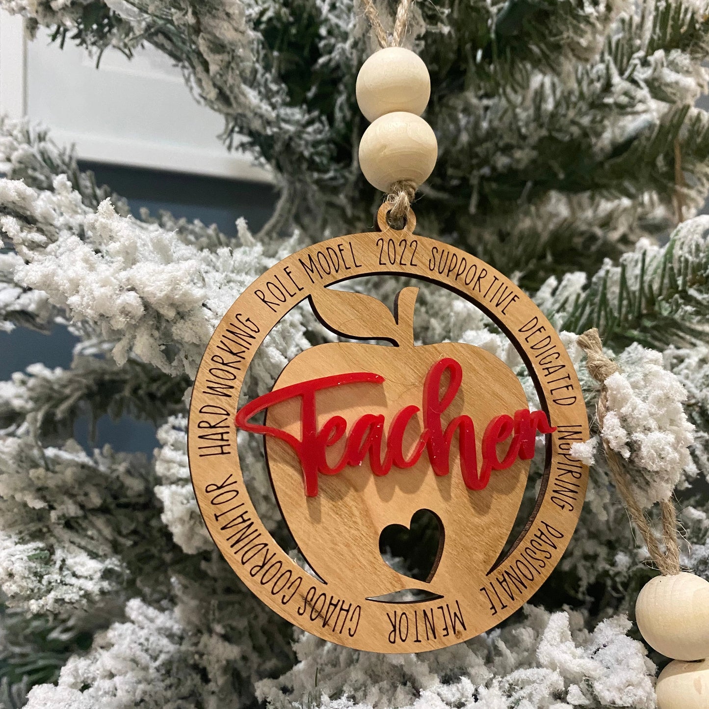 Personalized wooden teacher gift
