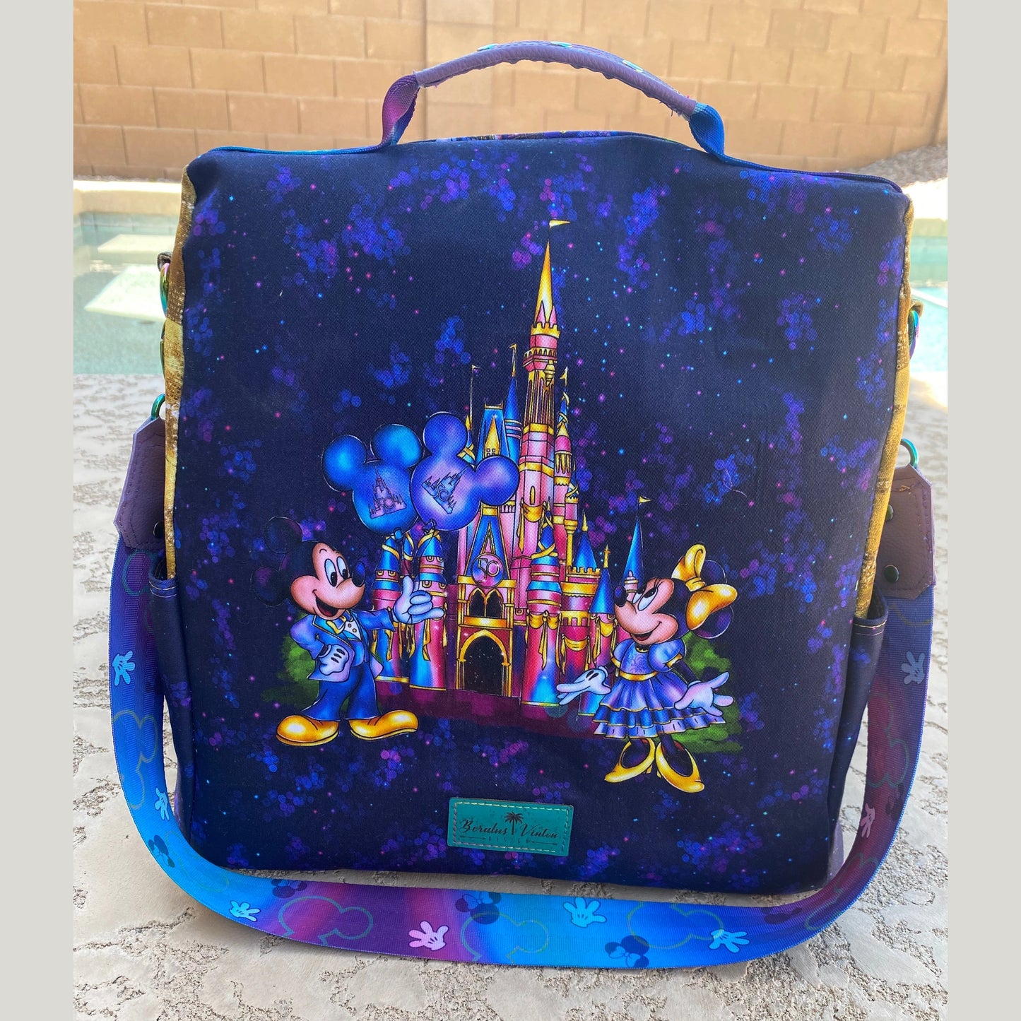Castle-themed secure backpack