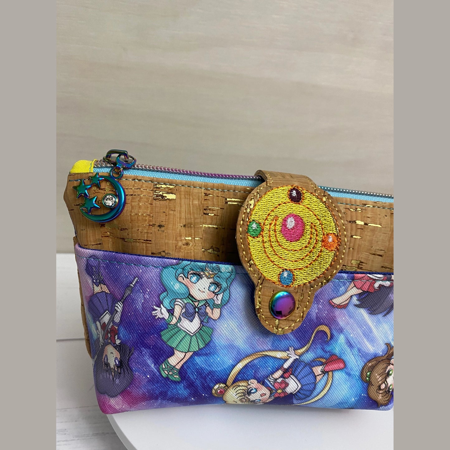 Tab-closure anime treat pouch