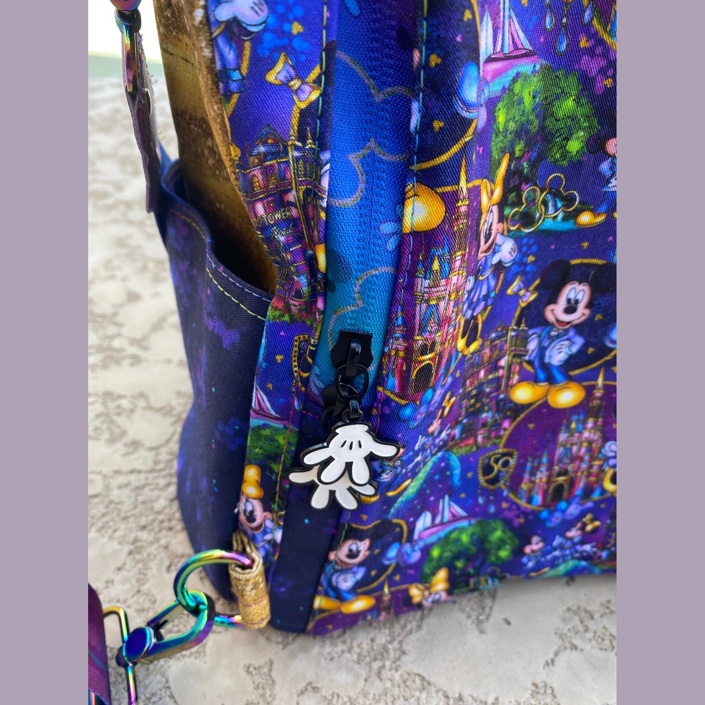 Castle-themed secure backpack