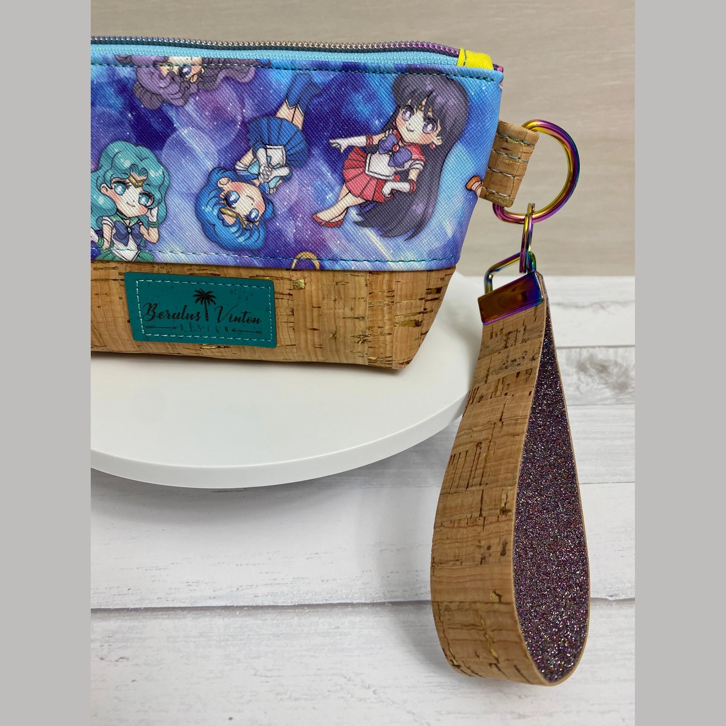 Pink anime-style treat bag