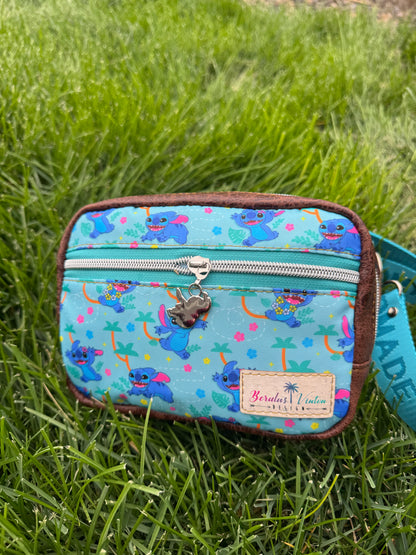 Cute Stitch Crossbody Sling Bag | Small Handmade Travel & Park Bag
