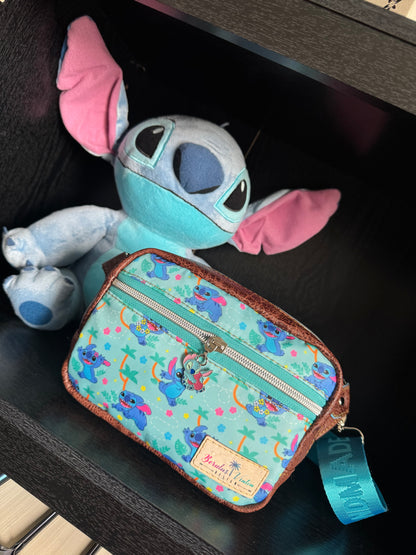 Cute Stitch Crossbody Sling Bag | Small Handmade Travel & Park Bag