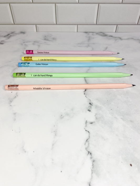 Personalized pencils